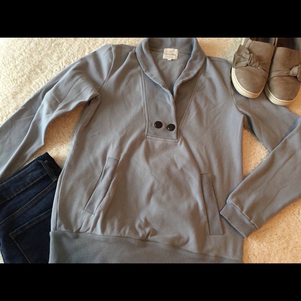 Dusty blue/grey sweatshirt from Banana Republic